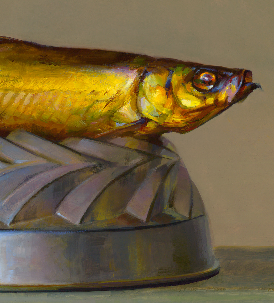 Detail of Fish on Tin