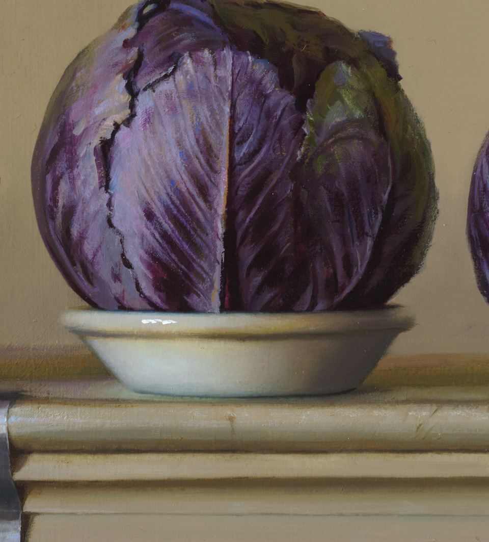Detail of Three Cabbage