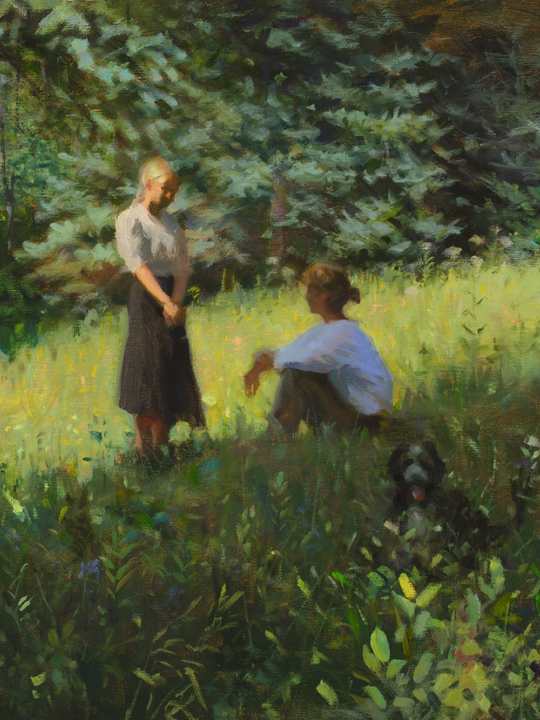 Painting by Jeffrey T. Larson