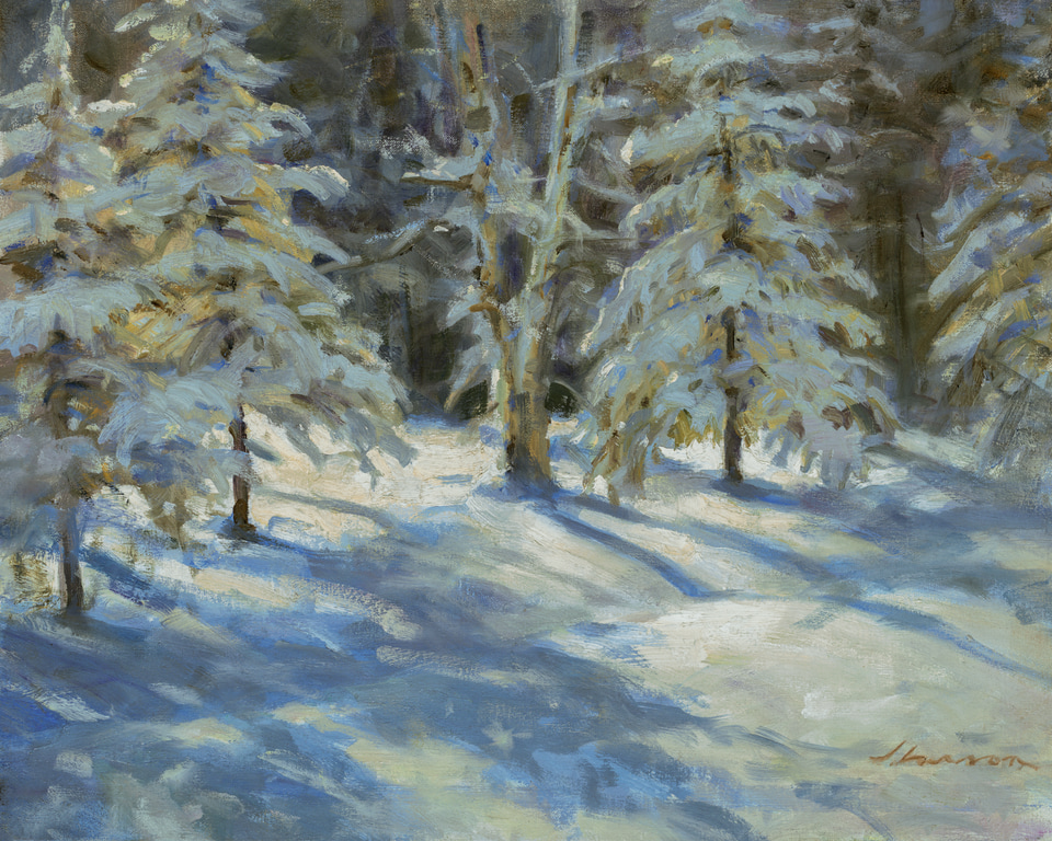 Winter, a painting by Jeffrey T. Larson