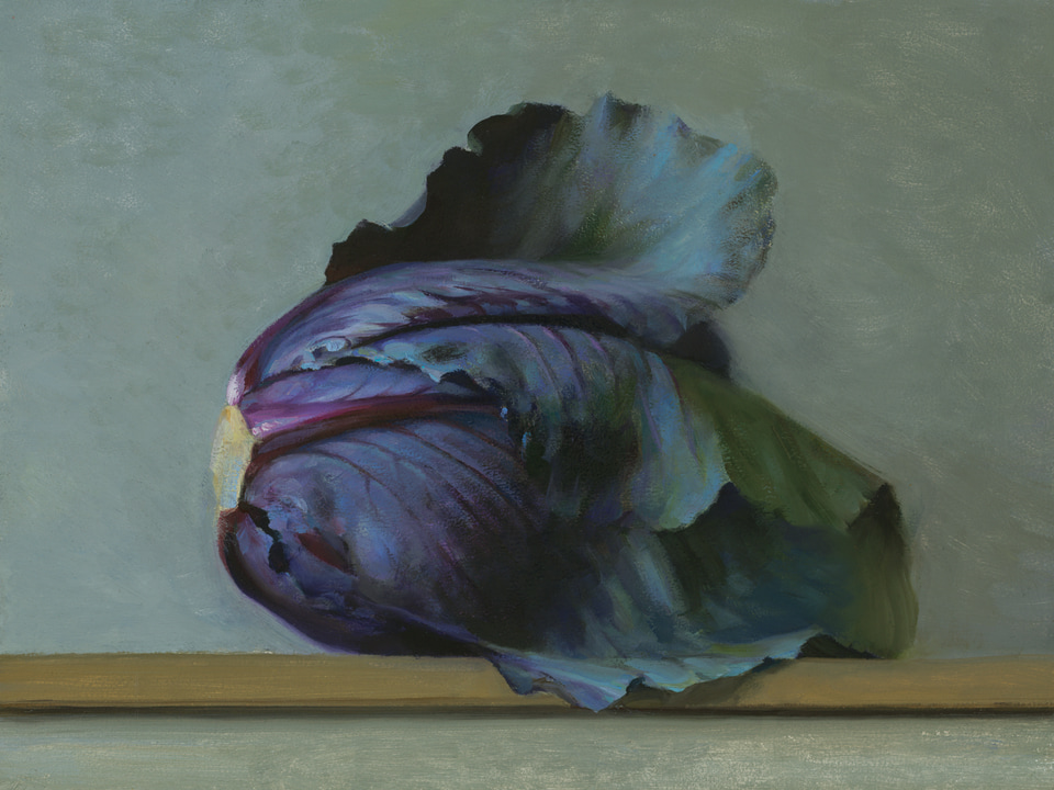 Purple Cabbage, a painting by Jeffrey T. Larson