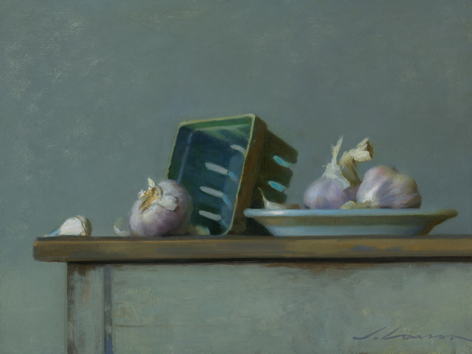 Garlic, a painting by Jeffrey T. Larson