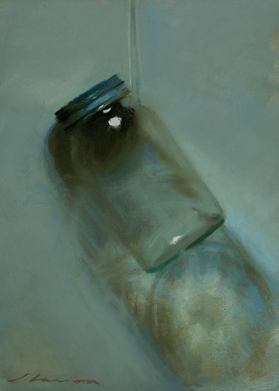 Hanging Jar, a painting by Jeffrey T. Larson