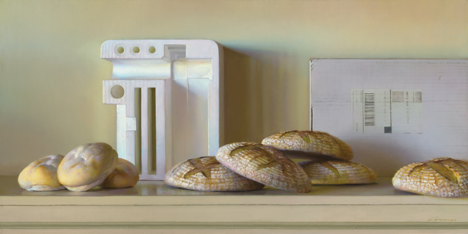 Bread & Styrofoam, a painting by Jeffrey T. Larson
