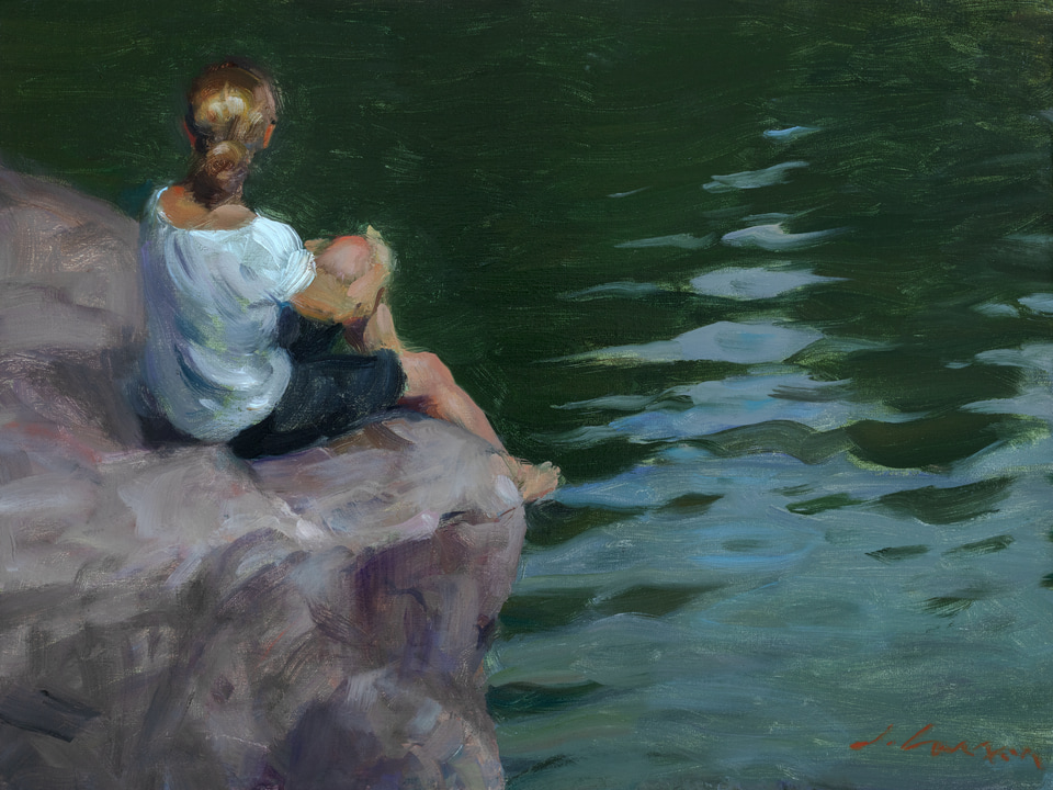 Contemplation, a painting by Jeffrey T. Larson