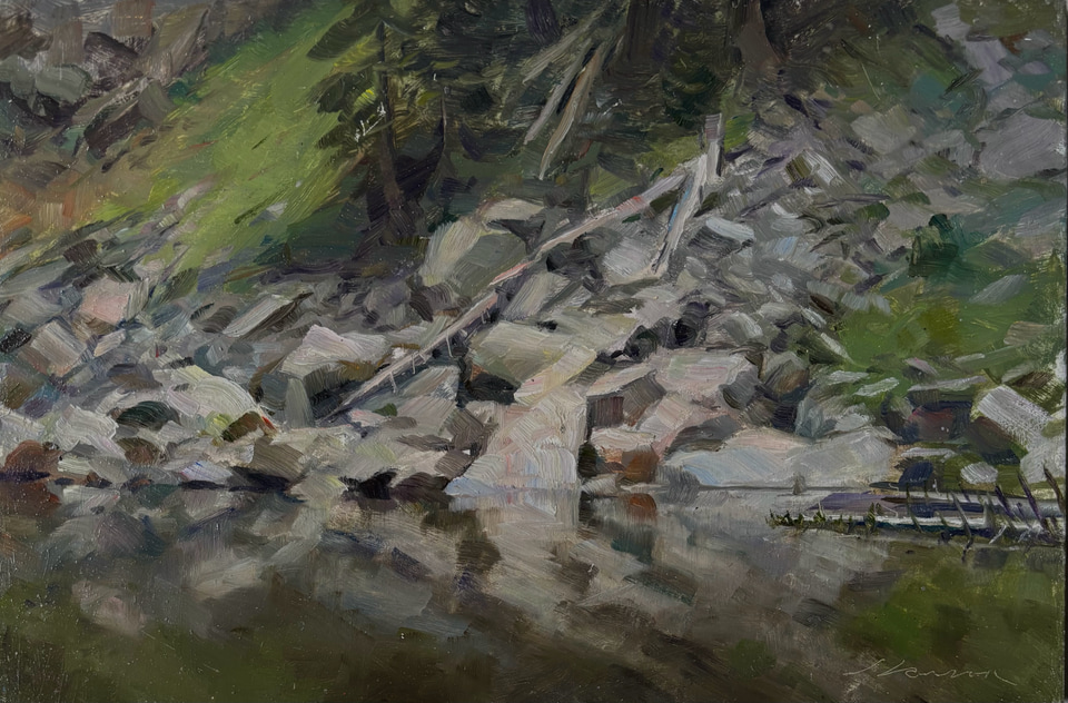 Dream Lake, a painting by Jeffrey T. Larson