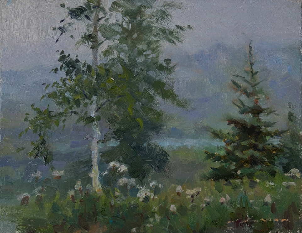 Fog, a painting by Jeffrey T. Larson