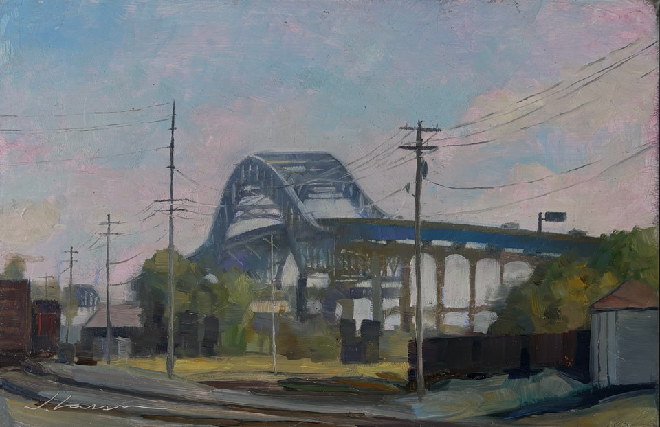 High Bridge, a painting by Jeffrey T. Larson
