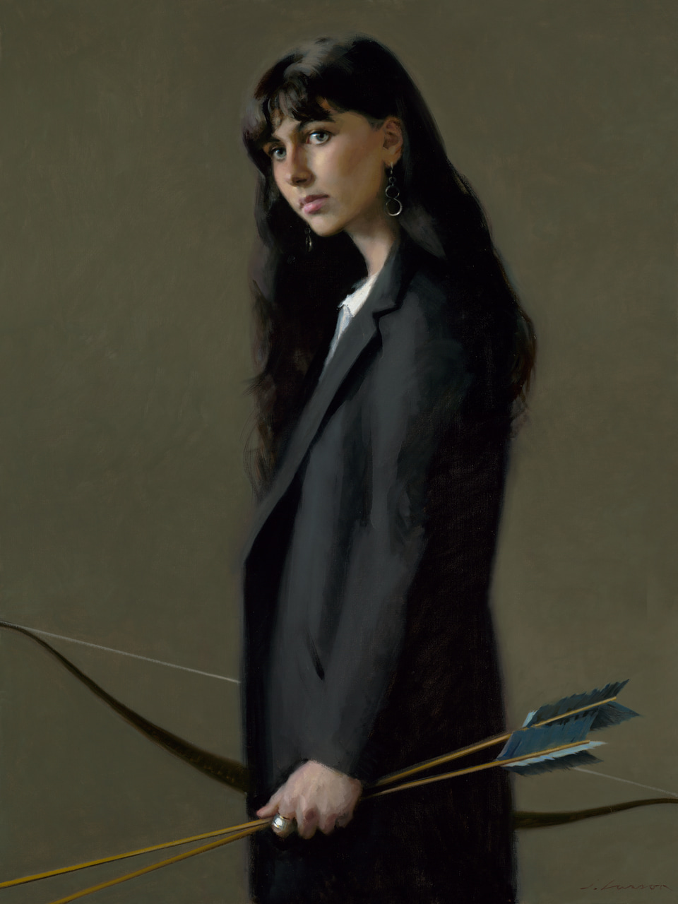 The Archer, a painting by Jeffrey T. Larson