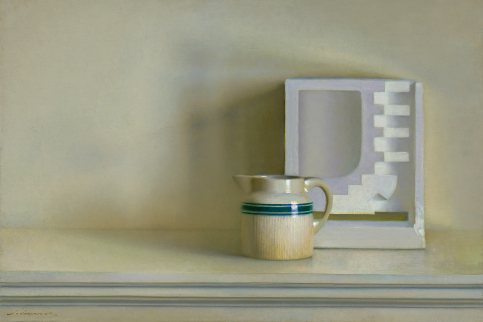 Pitcher & Styrofoam, a painting by Jeffrey T. Larson