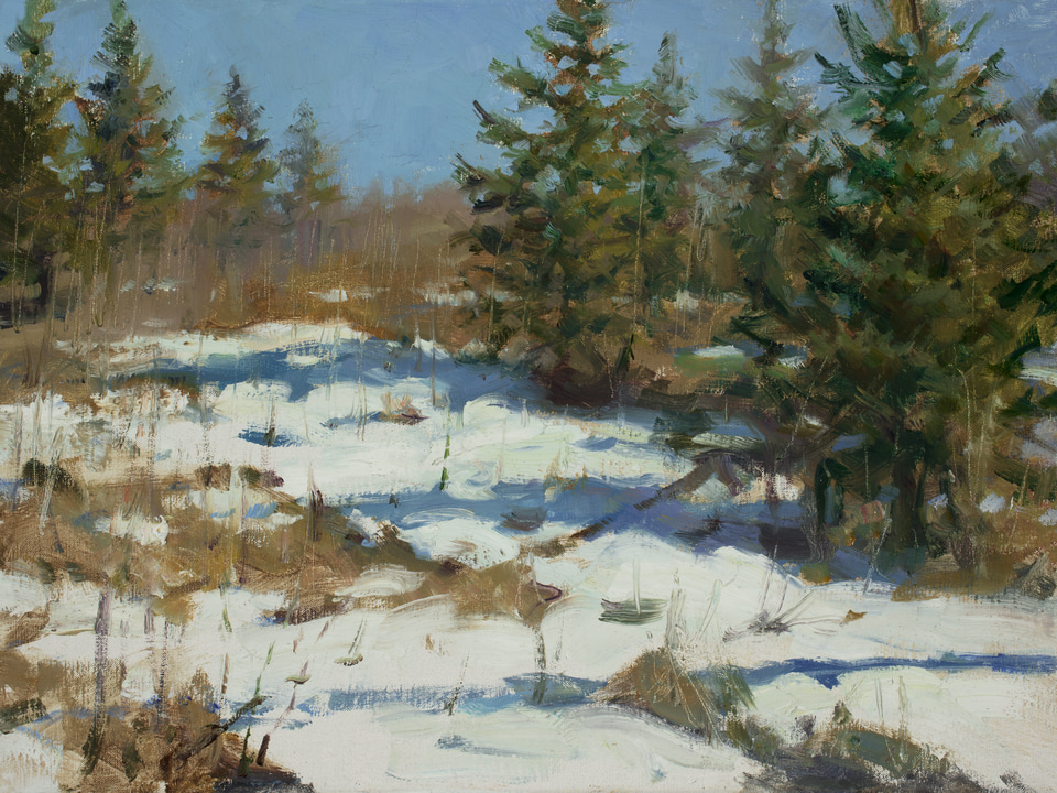 March, a painting by Jeffrey T. Larson