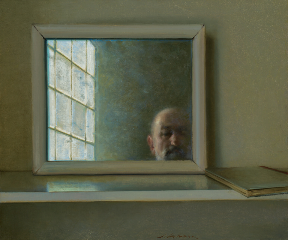 Looking Back, a painting by Jeffrey T. Larson