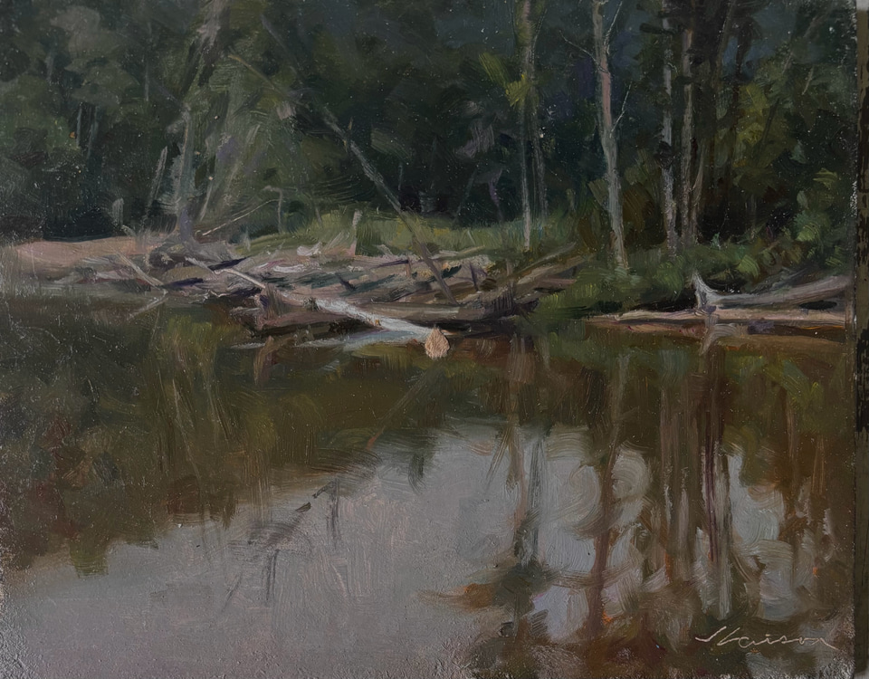 Morning Reflections, a painting by Jeffrey T. Larson