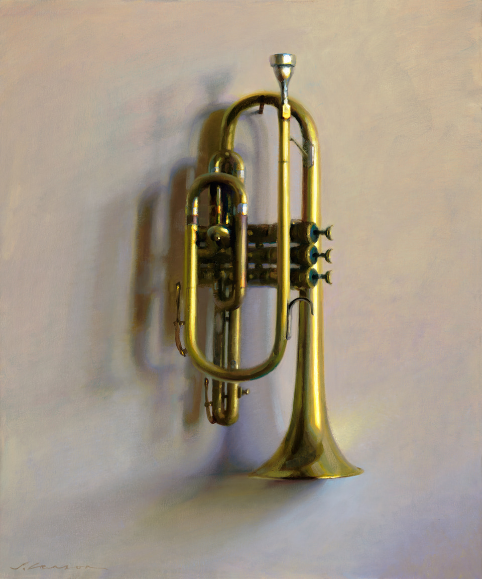 Trumpet, a painting by Jeffrey T. Larson