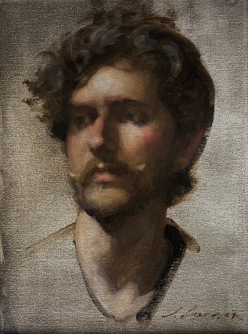Young Artist, a painting by Jeffrey T. Larson